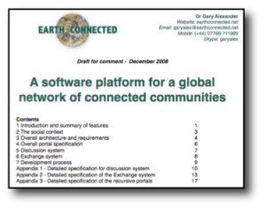 Software platform for a network of connected communities